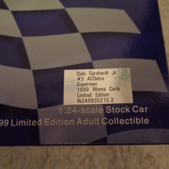 #3 Dale Earnhardt Jr AC Delco Superman 1998 Monte Carlo 1/24 Action Nasc… - Picture 8 of 12